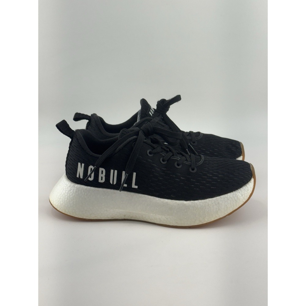 NoBull Journey Sneakers M 6.5 W 8 Black/White Walking Running Gym Trainers Shoes